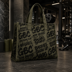 GBC Graffiti Oversized Tote – Olive