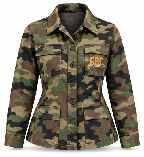 GBC Camo Utility Jacket | Gym Baddie Club