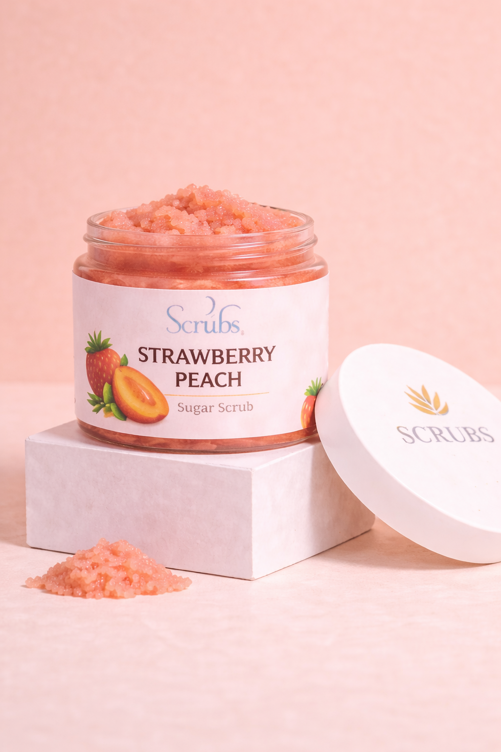 Strawberry Peach Sugar Scrub