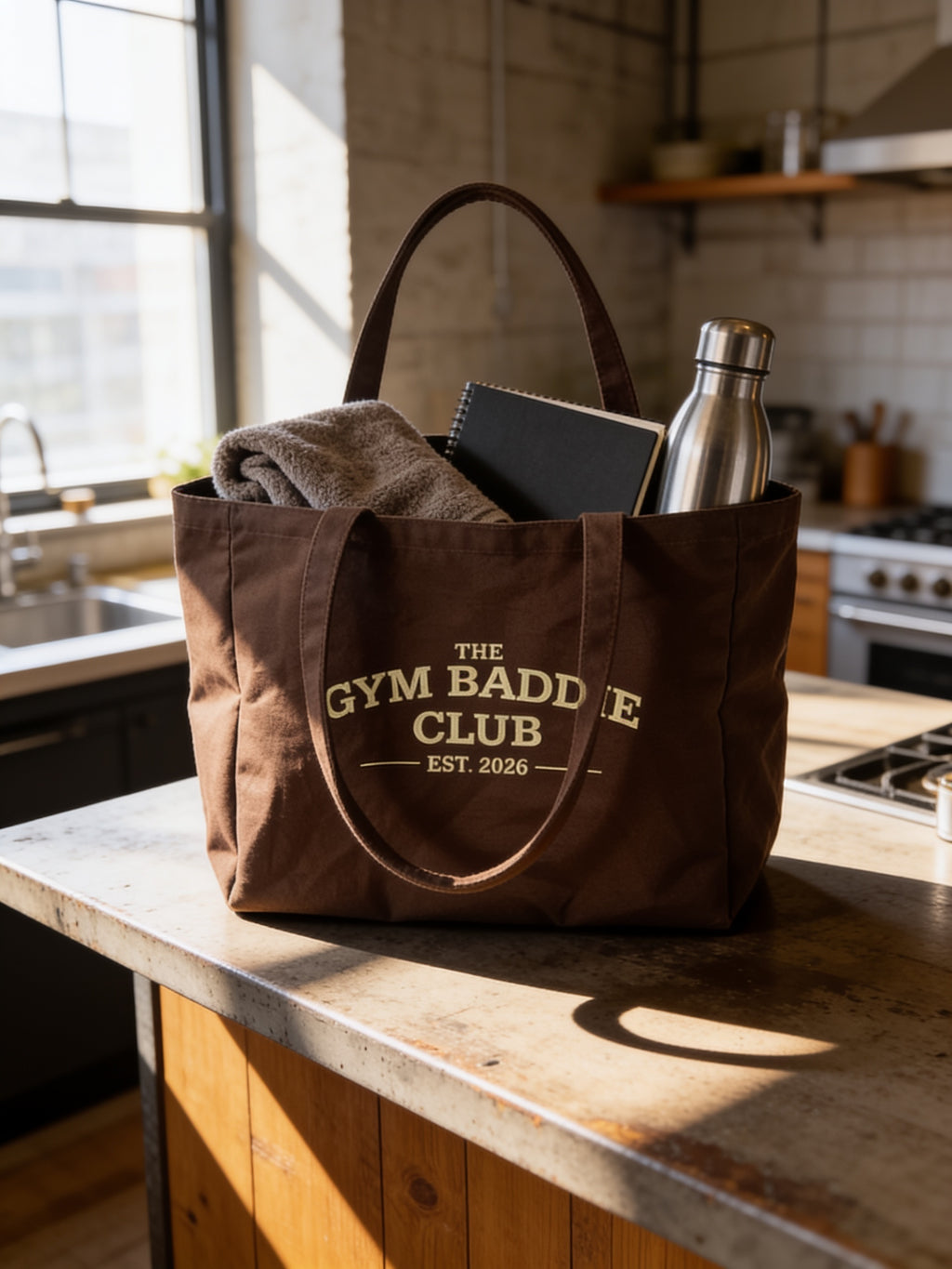 GBC Chocolate Founder Tote | Gym Baddie Club